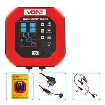 Зарядное устр-во VOIN VL-215 12&24V/15A/3-200AHR/LCD/Импульсное VL-215 фото
