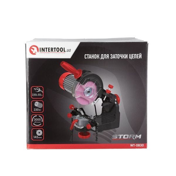 Станок для заточки цепей 230 Вт, 3000 об/мин, 145&times;22.3&times;3.2 мм INTERTOOL WT-0830 WT-0830 фото
