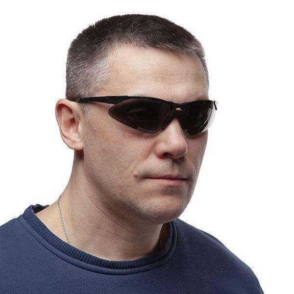 Окуляри захисні затемнені, матеріал полікарбонат, завушини чорного кольору, матеріал нейлон INTERTOOL SP-0097 SP-0097 фото