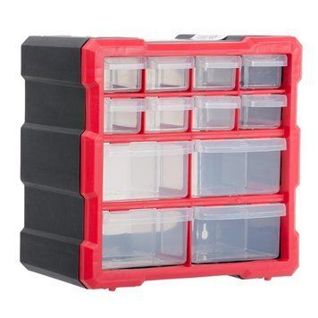 Органайзер 10,5" 265*260*160мм, 12 клітинок. INTERTOOL BX-4024 BX-4024 фото