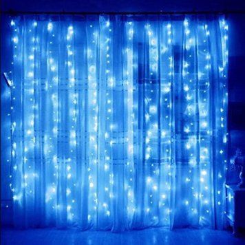 Гірлянда Новорічна для Вулиці Штора, 200 LED-лампочок, 2x2 метри, Синій колір RD100 фото