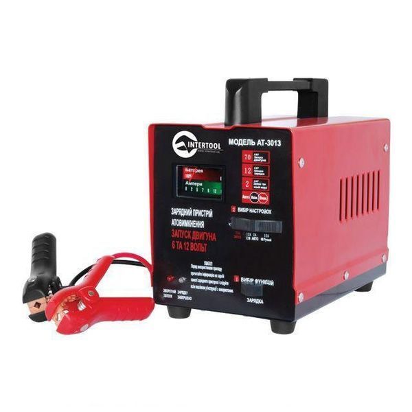 Пускозарядний пристрій 6 В - 12 В, 220 В, 70 А INTERTOOL AT-3013 AT-3013 фото