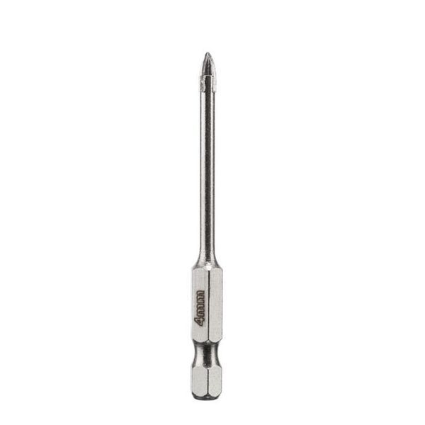 Свердло для скла та кераміки 4 мм HEX 1/4''(6.35 mm) INTERTOOL SD-0284 SD-0284 фото