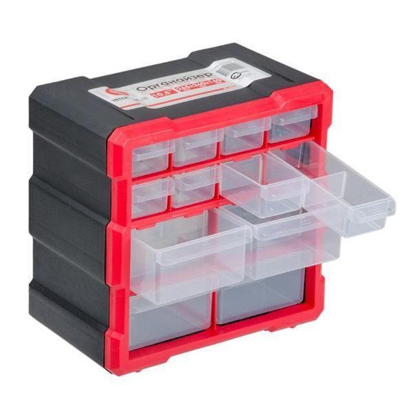 Органайзер 10,5" 265*260*160 мм, 12 ячеек INTERTOOL BX-4024 BX-4024 фото