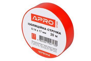 Изоляционная лента красная 0.14х17мм 20м (пачка, кратно 10шт) APRO ET-20R ET-20R фото