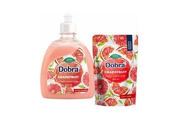 Крем-мыло туалетное жидкое экопак Dobra Грейпфрут 500мл 080750 080750 фото