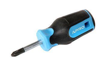 Отвертка крестовая обрезиненная рукоятка CrV PH2x38 (Phillips) APRO 301639 301639 фото