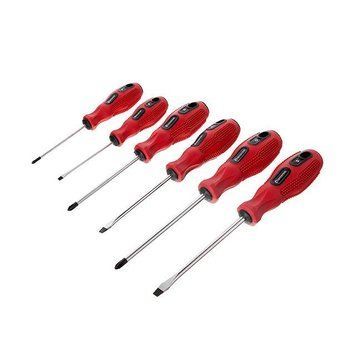 Набор отверток 6 ед. (SL3*75, SL5*100, SL6*125, PH0*75, PH1*100, PH2*125) Cr-V, Ergo-design INTERTOOL VT-2005 VT-2005 фото