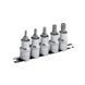 Набор сплайнов на планке М5,6,8,10,12-1/2", 5ед. INTERTOOL HT-1850 HT-1850 фото 1