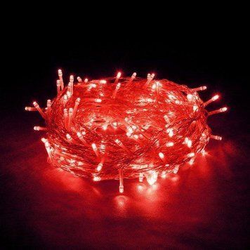 Гирлянда Новогодняя Нить Уличная 100LED 10м 220В, Цвет ламп Красный RD07128 фото