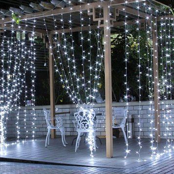 Гірлянда Новорічна Штора Вулична 425LED 3х2,5м 220В, 8 режимів, Колір ламп Білий RD206 фото