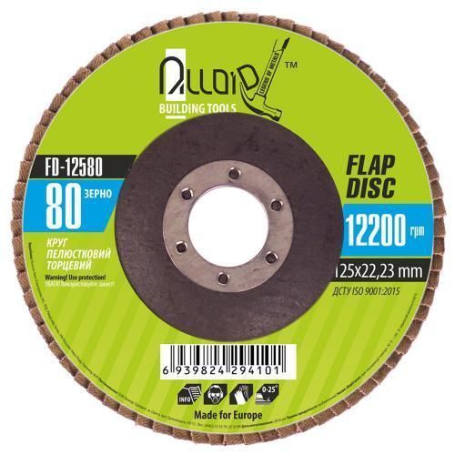 Alloid. Круг лепестковый торцевой 125 мм, зерно 80 (FD-12580) FD-12580 фото