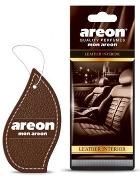 Ароматизатор Mon картонная подвеска Кожаный интерьер (Leather Interior) Areon 085012 085012 фото