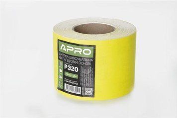 Бумага шлифовальная APRO P320 115мм*50м рулон (бумажная основа) 828166 828166 фото