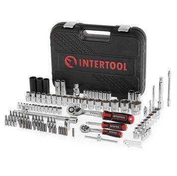 Профессиональный автомобильный набор инструментов 111 ед. STORM, 1/2", 1/4", Сr-V INTERTOOL ET-8111 ET-8111 фото