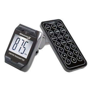 FM-трансмітер Grand-X CUFM71GRX, AUX, USB 0.5 A, SD card, 3.5 mm mini-jack (CUFM71GRX) CUFM71GRX фото