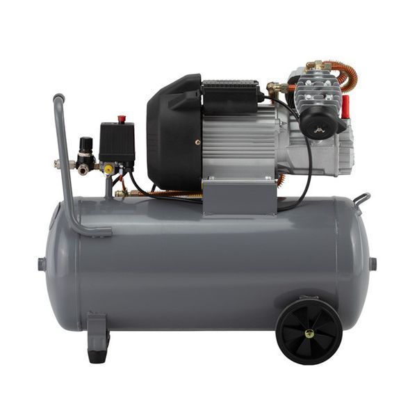 Компрессор 50 л, 3 кВт, 220 В, 10 атм, 420 л/мин, 2 цилиндра. INTERTOOL PT-0007 PT-0007 фото