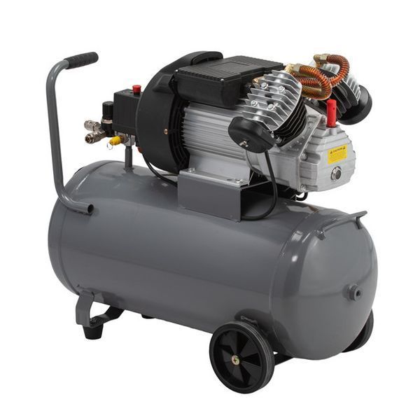 Компрессор 50 л, 3 кВт, 220 В, 10 атм, 420 л/мин, 2 цилиндра. INTERTOOL PT-0007 PT-0007 фото