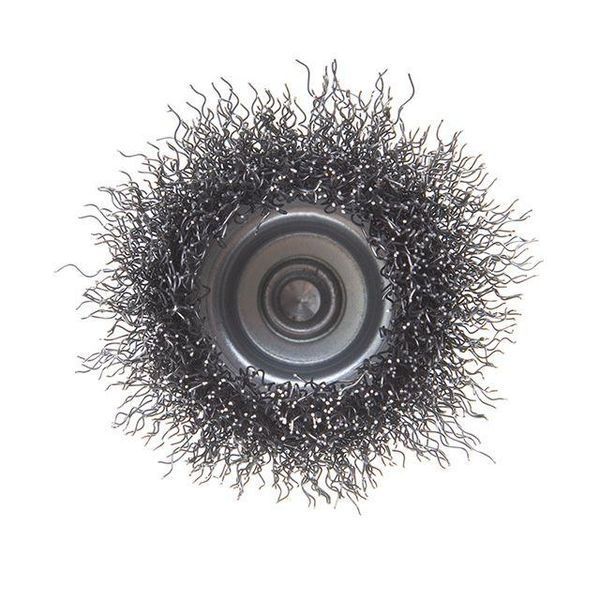 Щітка чашкова 50 мм для дриля, 1/4" (витий дріт) INTERTOOL BT-9050 BT-9050 фото