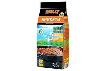 Брикети деревно-вугільні 2,5кг Grilly GR-65187 GR-65187 фото