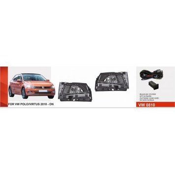 Фари дод. модель VW Polo 2018-/VW-0810W/H8-35W+6W-Led/2в1/ел.проводка (VW-0810W) VW-0810W фото