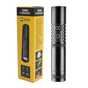 Ліхтар S2304-WHITE LASER LED PM10-TG, 1x18650/3xAAA, power bank, ЗП Type-C, zoom S2304 фото