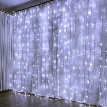 Гирлянда Новогодняя Водопад, 240 LED-лампочек, 3x2 метра (10x28LED), Белая Холодная RD7154 фото