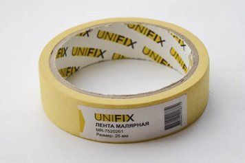 Стрічка клейка малярська 25 мм*20м MR-7520261 UNIFIX MR-7520261 MR-7520261 фото
