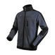 Куртка SOFTSHELL темно сіро-чорна, тришарова, тканина стрейч 300 GSM 100D з водо-, вітрозахистом,&nbsp;розмір S SP-3131 фото 2