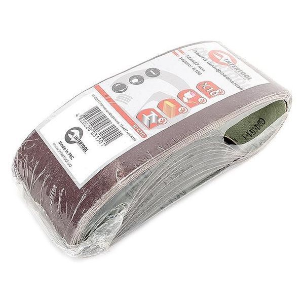 Лента шлифовальная 75x457 мм, зерно 150 уп.10 шт. INTERTOOL BT-0315 BT-0315 фото