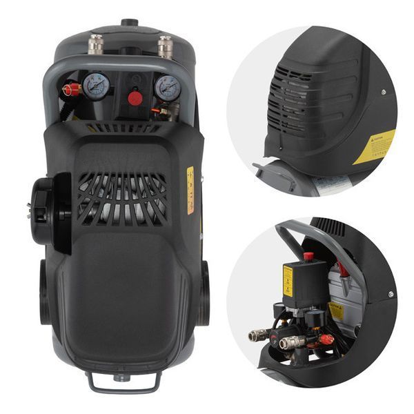 Компресор 24 л, 1.5 кВт, 220 В, 8 aтм, 206 л/хв. INTERTOOL PT-0009 PT-0009 фото
