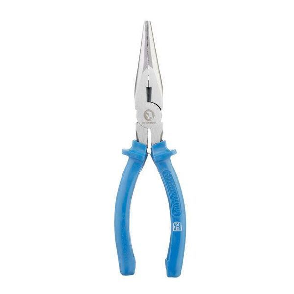 Щипці подовжені прямі 200 мм INTERTOOL HT-0123 HT-0123 фото