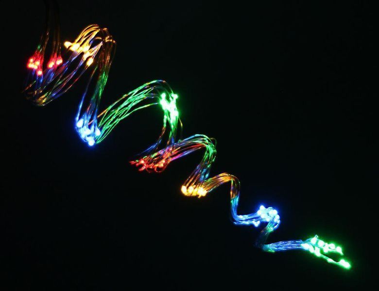 Гірлянда Новорічна Кінський хвіст 510LED (17 ліній по 30LED, довжина 3м) 220В, блок живлення, хвостова заглушка RD208 фото
