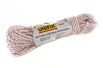 Веревка полиамидная плетеная (капроновая) 6мм 20м UNIFIX 699605 699605 фото