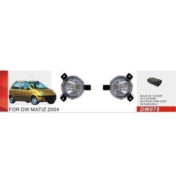 Фари дод. модель Daewoo/Matiz/2004/DW-078/H3-12V55W/кнопка (DW-078) DW-078 фото