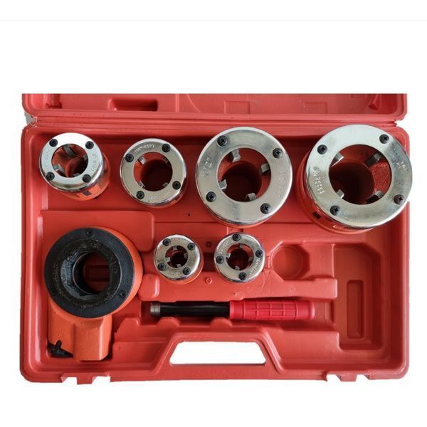 Набір плашок 6 шт. для нарізування різі 1/2", 3/4", 1 1/4", 1 1/2" і 2" GTS 78006, ручні клупи 78006 фото