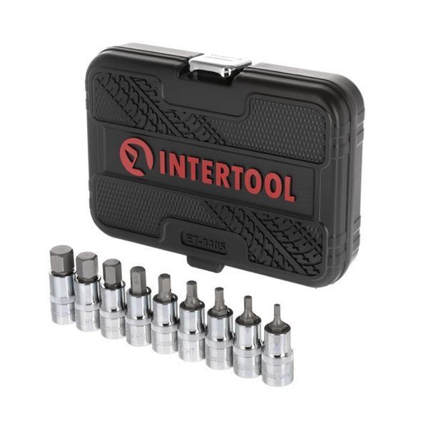 Набор бит HEX 1/2" 4-17, 55мм, S2, STORM INTERTOOL ET-8405 ET-8405 фото