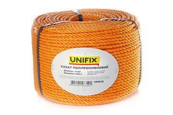 Канат поліпропіленовий 6 мм 200 м UNIFIX 699625 699625 фото