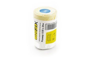 Пленка защитная с малярной лентой 550мм*20м UNIFIX PLM-55020 PLM-55020 фото