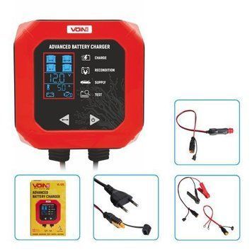 Зарядное устр-во VOIN VL-125 12V/5A/3-120AHR/LCD/Импульсное VL-125 фото