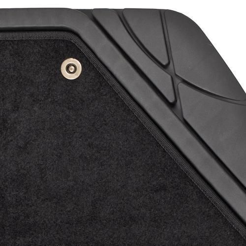 Килимки PVC знімний повсть КУ-16044 BK 5шт./компл. чорні 74x50 47x50 23x50 м/п (КУ-16044 BK) КУ-16044 BK фото