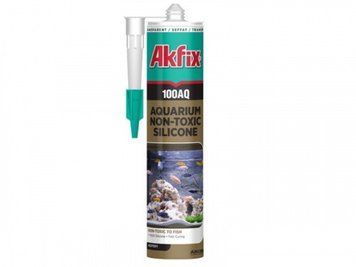 Силикон аквариумный 100AQ 280мл / 340гр черный Akfix SA079 SA079 фото