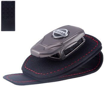 Тримач/затискач для окулярів шкіра. NISSAN Glasses Holder NS фото