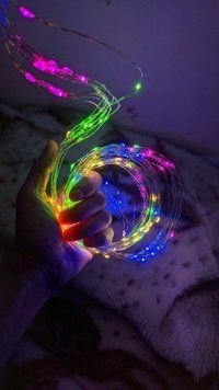 Гірлянда Новорічна Роса (Кінський Хвіст) 200LED 2м (10LED X 20) , 220v, Колір ламп Мікс RD9019 фото