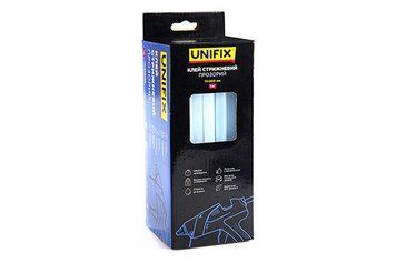 Клей стержневой прозрачный 11.0х200мм 1кг (50 шт) (коробок) UNIFIX 951458 951458 фото