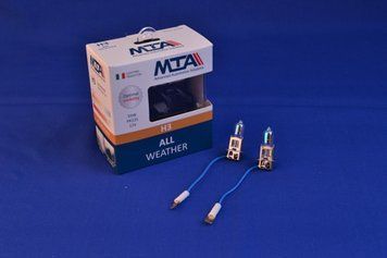 Лампа автомобильная H3 12V 55W PK22S ALL WHEATHER (2шт) (ближняя/дальняя, противотуманная) MTA 80315 AWB2 80315 AWB2 фото