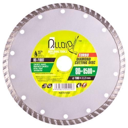 Alloid. Диск алмазний відрізний Turbo 180 мм (DS-7180T) DS-7180T фото
