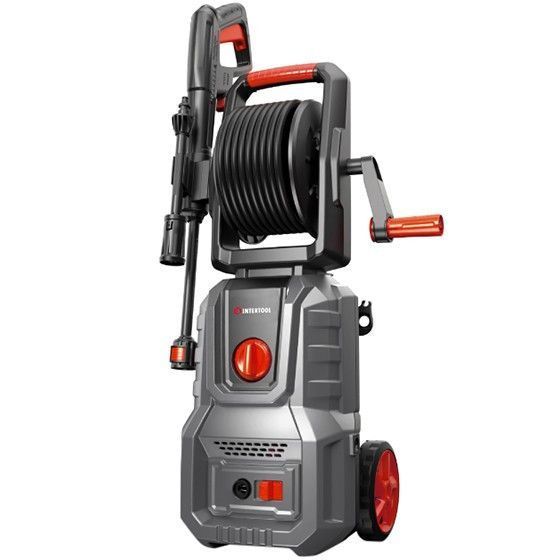 Мийка високого тиску 1800 Вт, 6-7 л/хв, 100-140 бар, шланг і дріт 5 м INTERTOOL DT-1516 DT-1516 фото