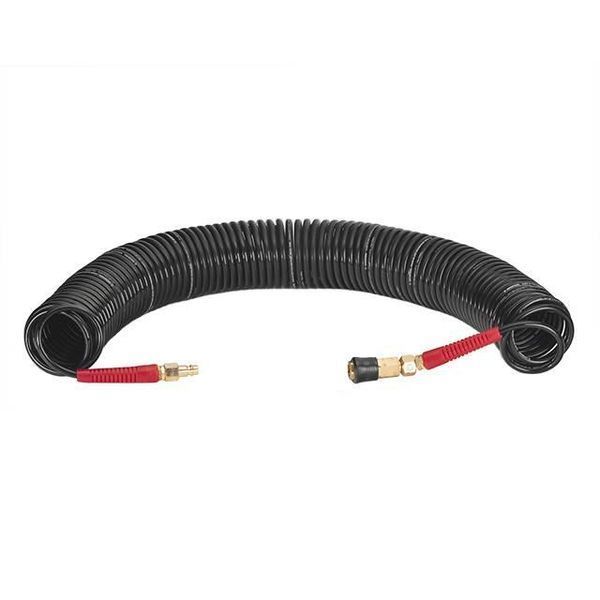Шланг BLACK M-Flex 5.5х8мм, 20м спиральный полиуретановый c поворотным шарниром STORM INTERTOOL PT-1792 PT-1792 фото