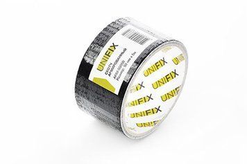 Стрічка клейка армована чорна 50 мм*5м UNIFIX ARM-5005B ARM-5005B фото